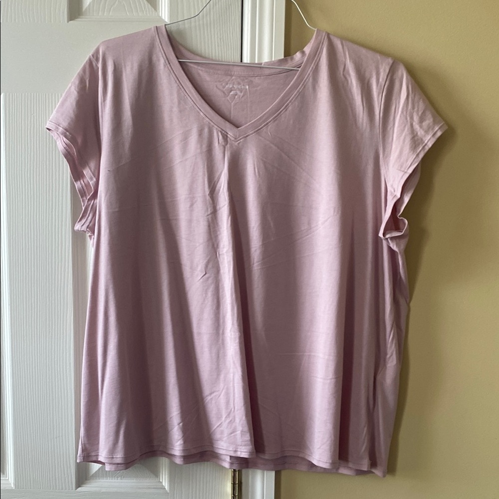 Eileen Fisher Blush Cap Sleeve Relaxed T-Shirt